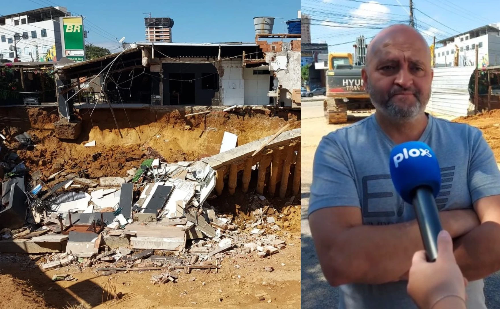 Proprietário da obra que desabou em Ipatinga comenta sobre incidente
