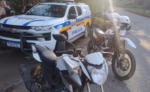 Motocicleta furtada é encontrada em trilha de Ipatinga após ação conjunta