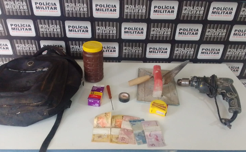 Homem é preso por furto em Piedade de Caratinga e PM recupera ferramentas