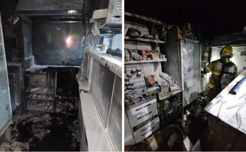 Incêndio é contido em lanchonete da rodoviária de Manhuaçu