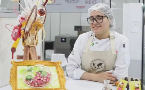 Estudante do Senai-SP vence competição internacional de confeitaria na Fipan