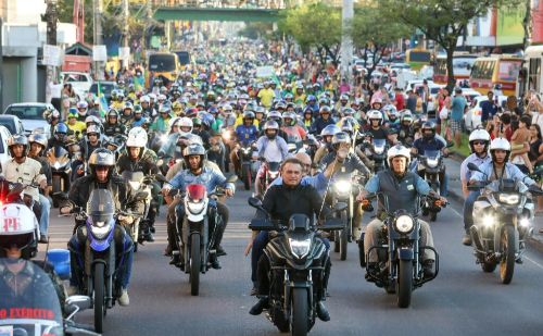 STF monta esquema especial de segurança durante motociata com Bolsonaro