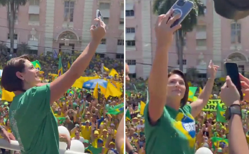 Michelle Bolsonaro participa de ato em Belém e clama por liberdade