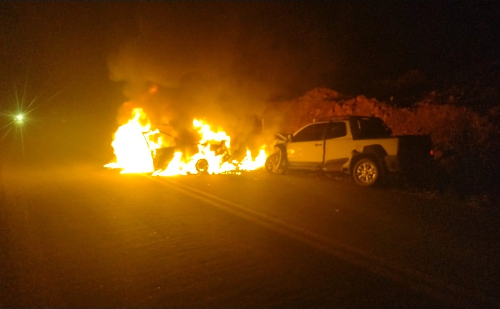 Policial Militar resgata vítimas de acidente na BR-474 em  Ipanema