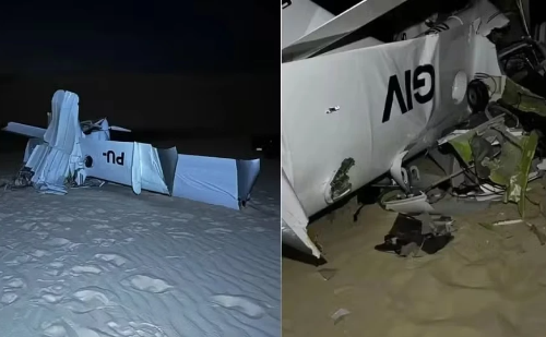 Queda de avião de pequeno porte deixa dois mortos