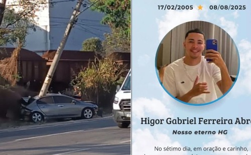 Missa de sétimo dia de jovem morto em acidente em Ipatinga será nesta sexta em Fabriciano