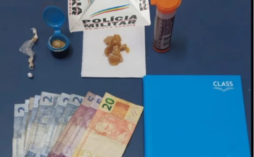 Dupla é presa por tráfico de drogas na Praça da Estação em Fabriciano