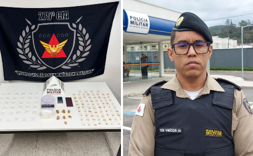 Jovem é preso com drogas e balanças de precisão em Coronel Fabriciano; PM detalha a ocorrência