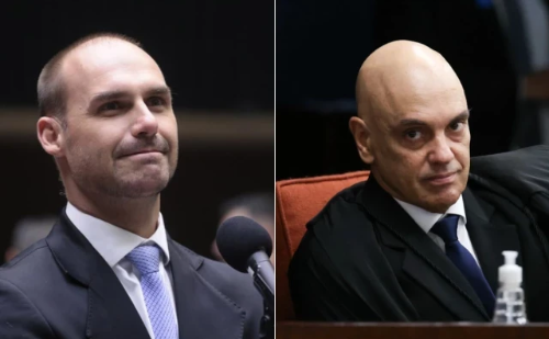 Eduardo Bolsonaro ameaça levar ofensiva contra Moraes até o limite