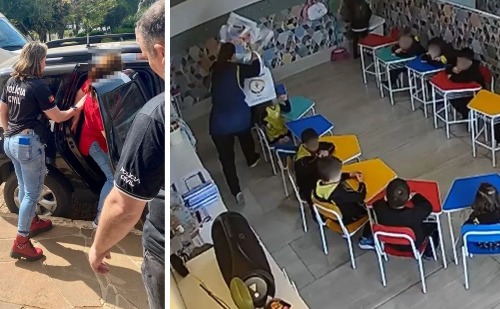 Professora que agrediu criança de 4 anos com pilha de livros é presa; relembre o caso