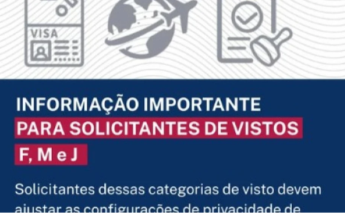 EUA impõem nova exigência para vistos de estudo e intercâmbio