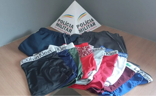Preso em flagrante após furtar cuecas em loja de Minas Gerais