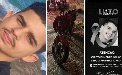 Jovem que morreu em acidente de moto será sepultado nesta manhã em Caratinga