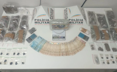 Polícia Militar apreende drogas e prende dois homens em Coronel Fabriciano