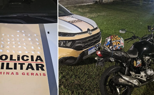 Motociclista é preso com cocaína após perseguição na BR-381 em Ipatinga