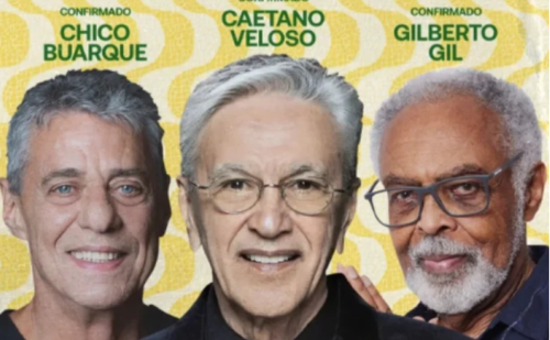 Caetano, Gil, Chico e Djavan se unem em ato contra anistia no Rio