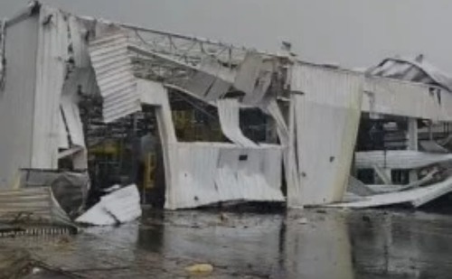 Vídeo: Fábrica da Toyota é devastada por fortes ventos no interior de São Paulo