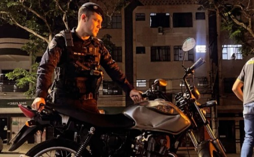 Motocicleta furtada é recuperada pela Polícia Municipal em Ipatinga