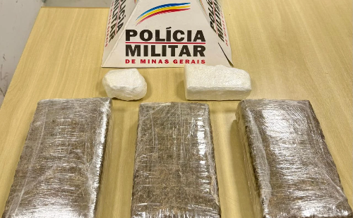 Dupla é presa com cocaína e maconha 'Colômbia Gold' em Ipatinga