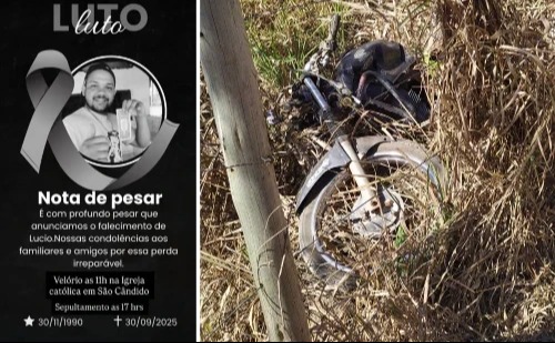 Sepultado em São Cândido homem morto em acidente na BR-458