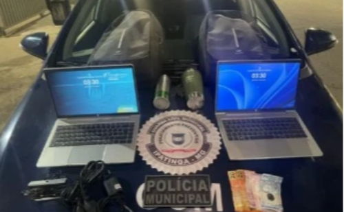 Polícia Municipal de Ipatinga detém dois homens e recupera objetos furtados em prédio da Cemig