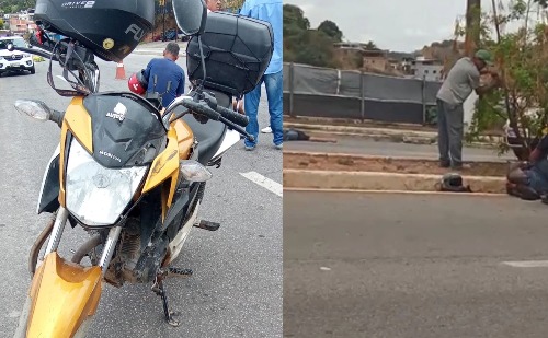 Vídeo: colisão entre motos deixa dois feridos em Coronel Fabriciano