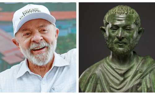 Escultura romana viraliza por lembrar presidente Lula