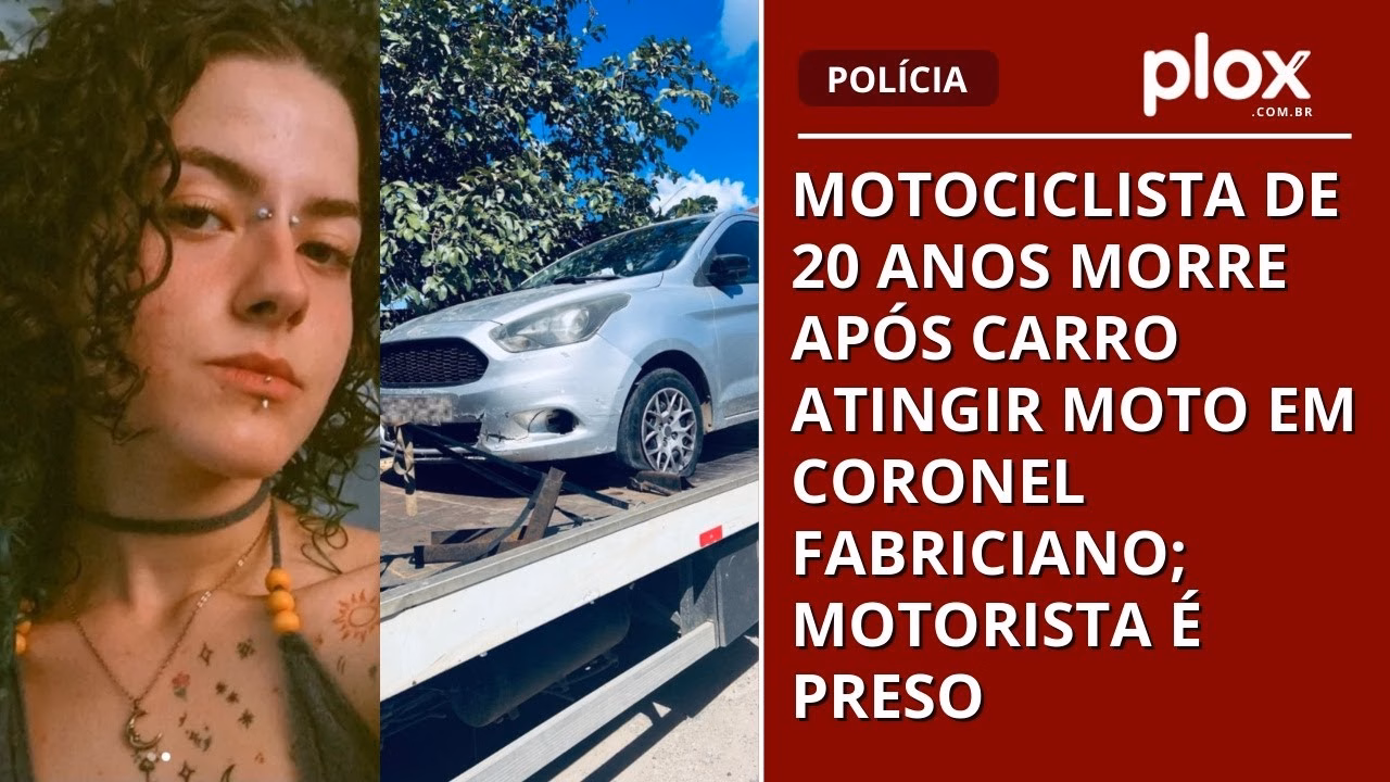 Motociclista de 20 anos morre após carro atingir moto em Coronel Fabriciano; motorista é preso