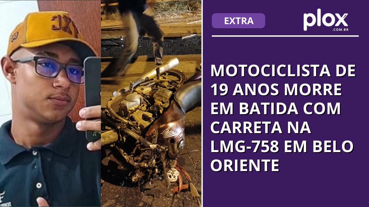 Motociclista de 19 anos morre em batida com carreta na LMG-758 em Belo Oriente