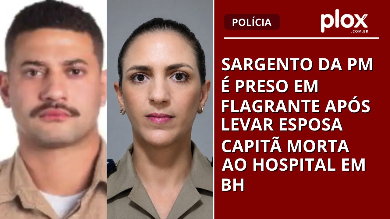 Sargento da PM é preso em flagrante após levar esposa capitã morta ao hospital em BH