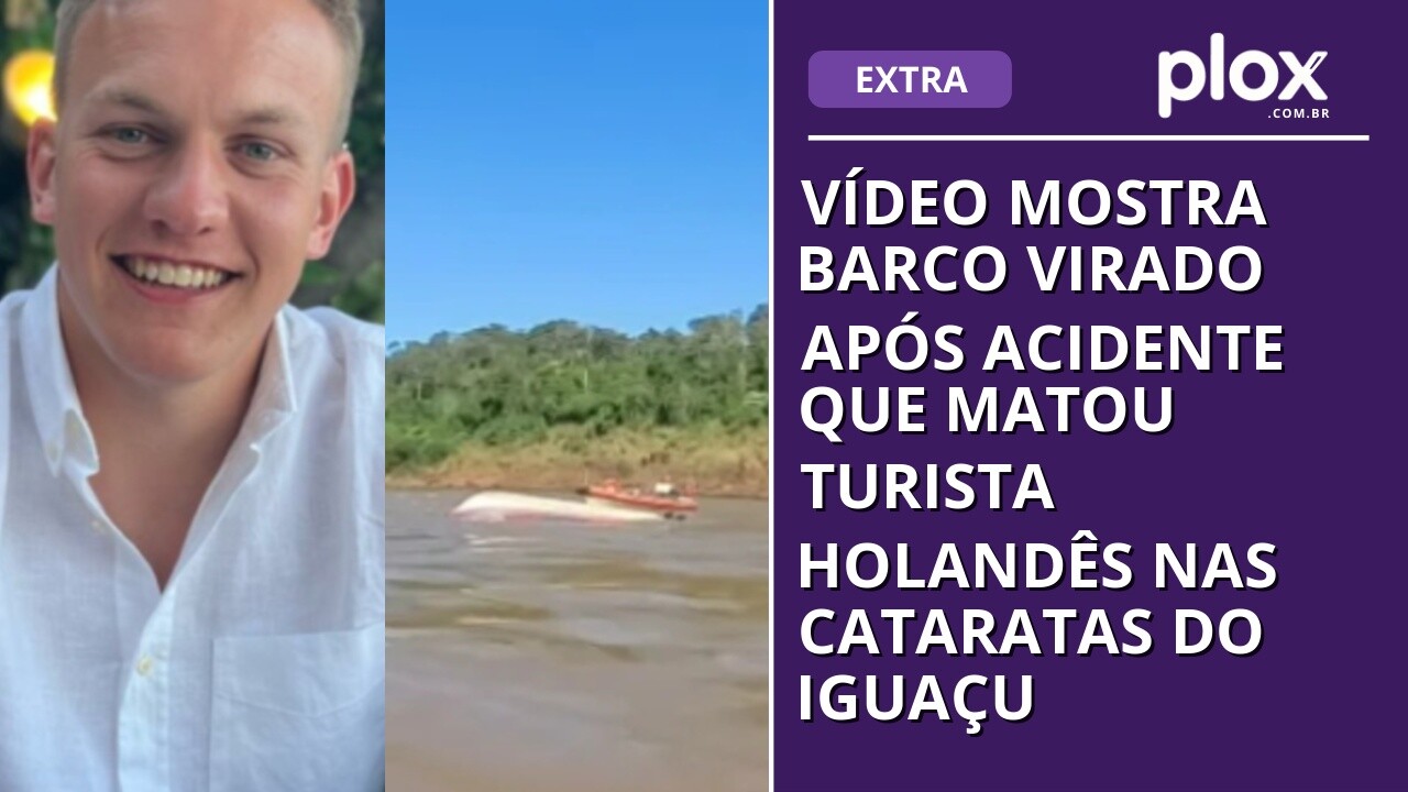 Vídeo mostra barco virado após acidente que matou turista holandês nas Cataratas do Iguaçu