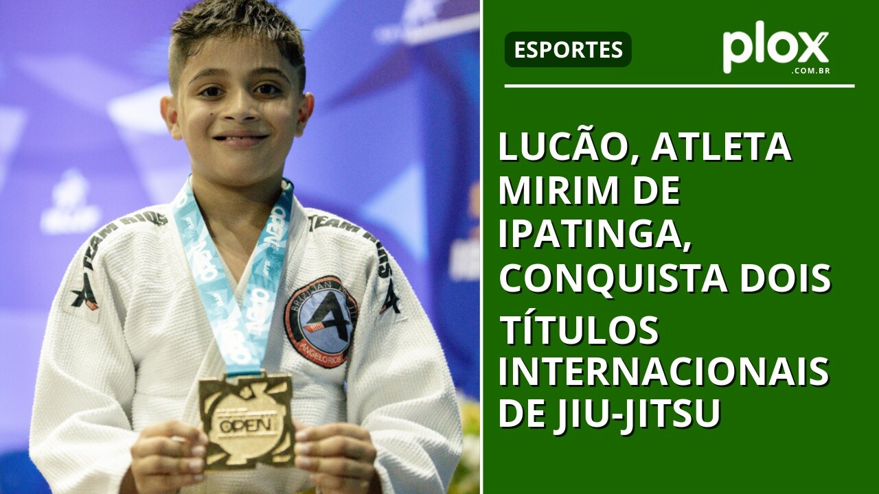 Lucão, atleta mirim de Ipatinga, conquista dois títulos internacionais de Jiu-Jitsu