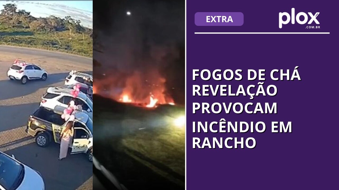 Fogos de chá revelação provocam incêndio em rancho