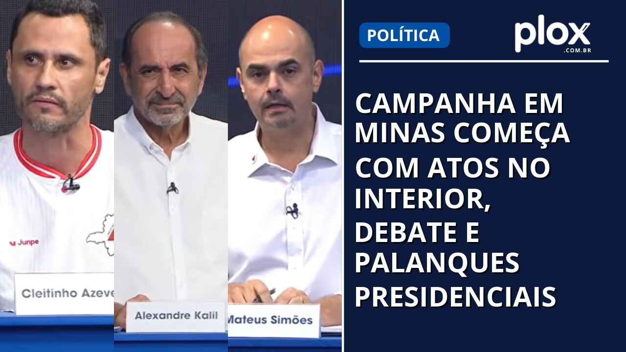 Campanha em Minas começa com atos no interior, debate e palanques presidenciais