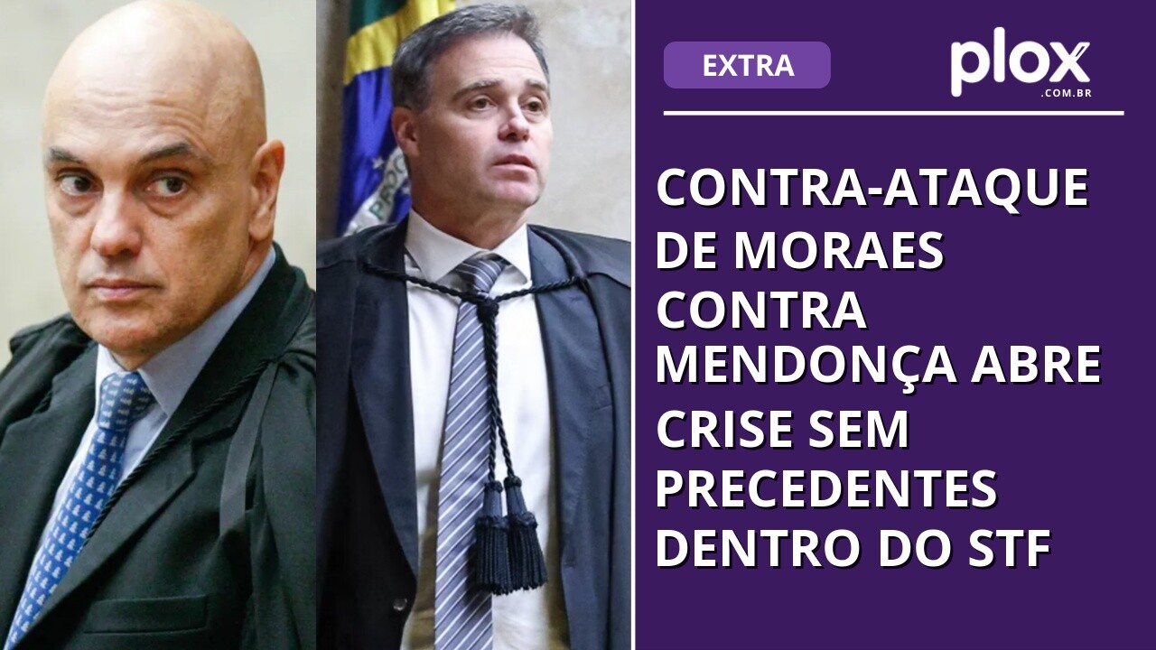 CONTRA-ATAQUE DE MORAES A MENDONÇA ABRE CRISE SEM PRECEDENTES DENTRO DO STF