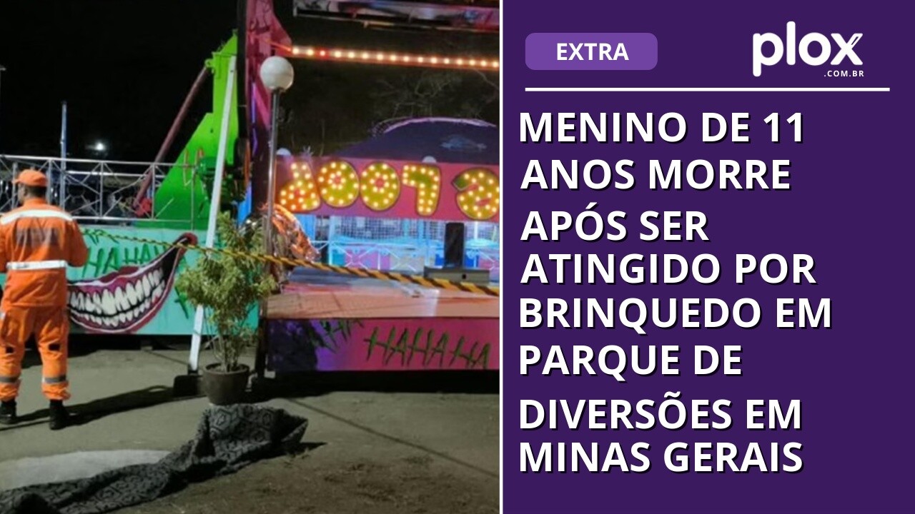 Menino de 11 anos morre após ser atingido por brinquedo em parque de diversões em Minas Gerais