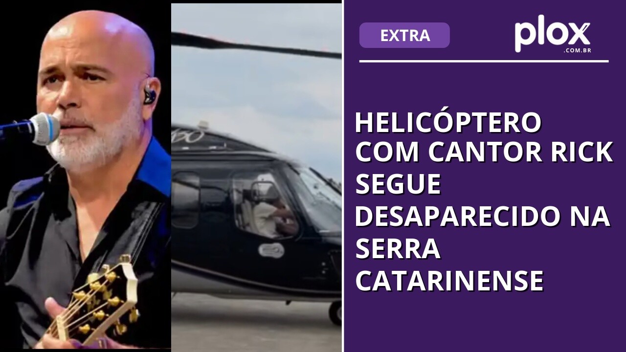 Helicóptero com cantor Rick segue desaparecido na Serra Catarinense