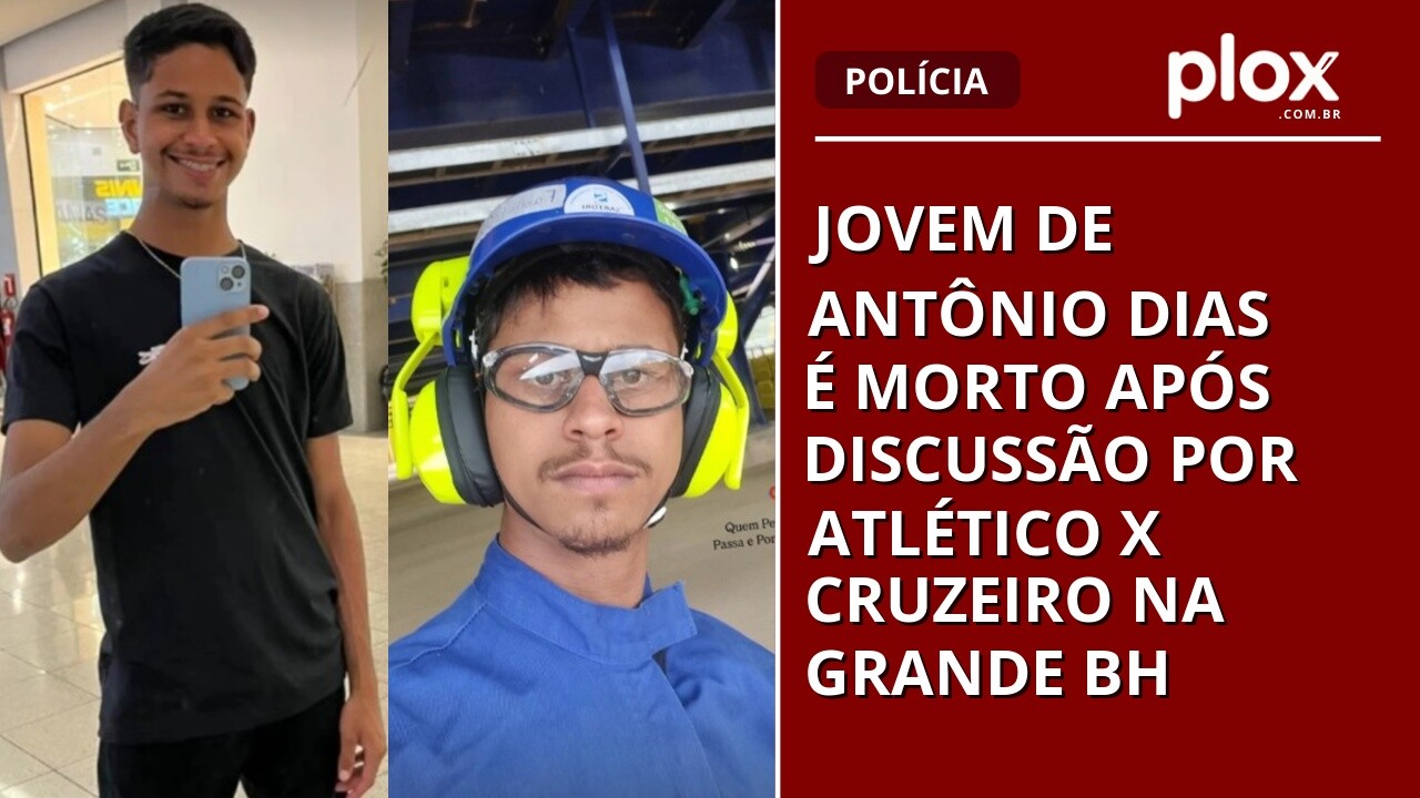 Jovem de Antônio Dias é morto após discussão por Atlético x Cruzeiro na Grande BH