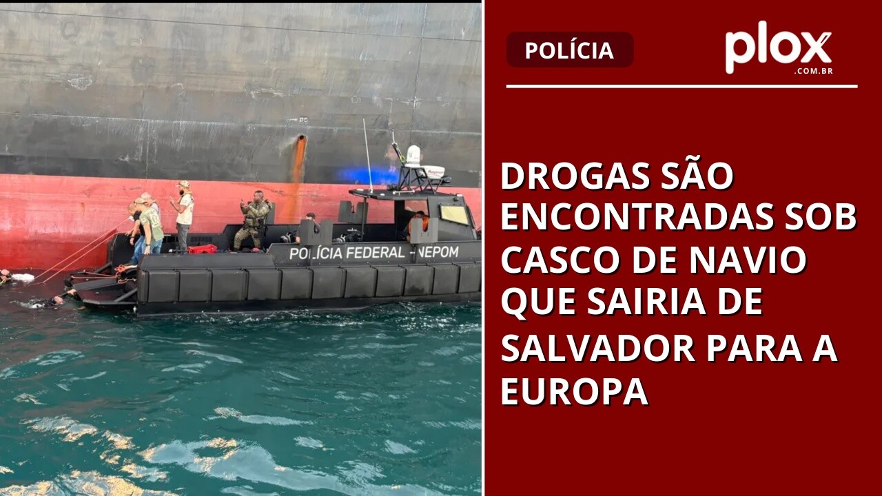 Drogas são encontradas sob casco de navio que sairia de Salvador para a Europa